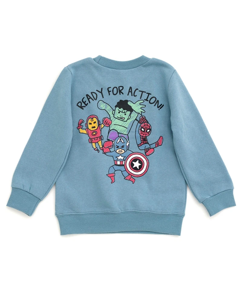 Avengers Toddler Boys Marvel Fleece Sweatshirt and Pants Outfit Set