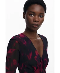 Desigual Women's Floral flowy long dress