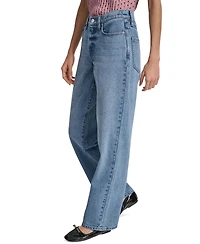 Dkny Jeans Women's Mid-Rise Relaxed Straight-Leg Cotton