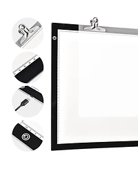 Yescom 23"x16" A2 Led Light Box Copy Pad Tracing Drawing Board Dimming Artist 2 Pack