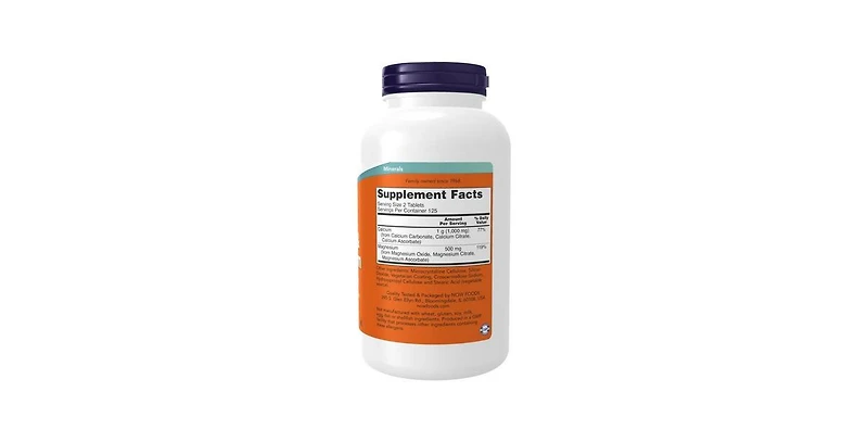 Now Foods Calcium-Magnesium, 500/250 mg, 250 Tabs