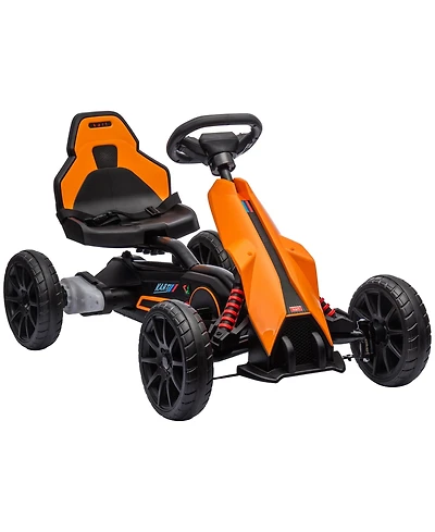 Aosom 12V Electric Go Kart for Kids w/ Adjustable Speed,