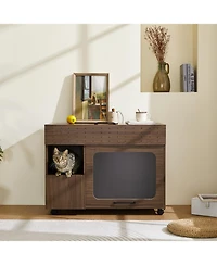 Streamdale Furniture Furniture Style Cat litter box house With Storage