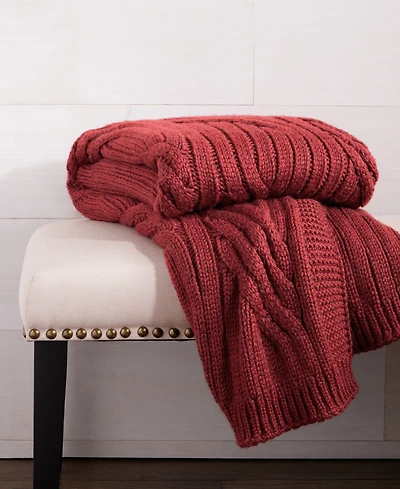 Charter Club Sweater-Knit Throw, 50" x 60", Macy's Exclusive