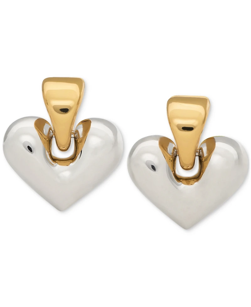 kate spade new york Two-Tone Sculpted Spade Drop Earrings