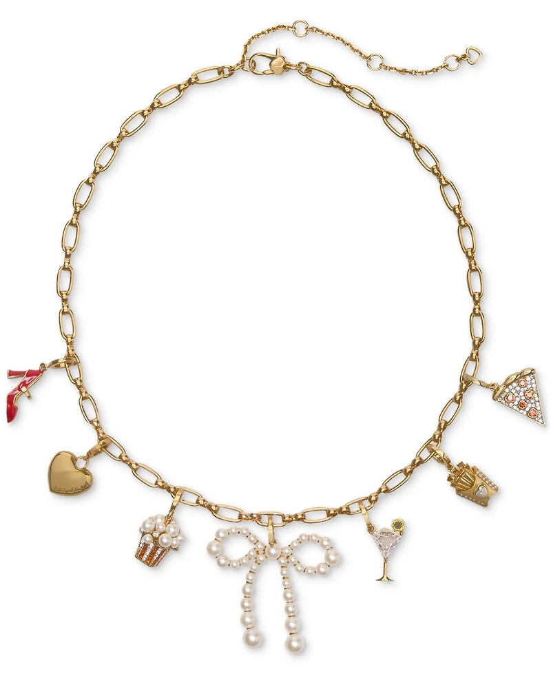 kate spade new york One A Million Chain Charm Necklace, 16" + 3" extender