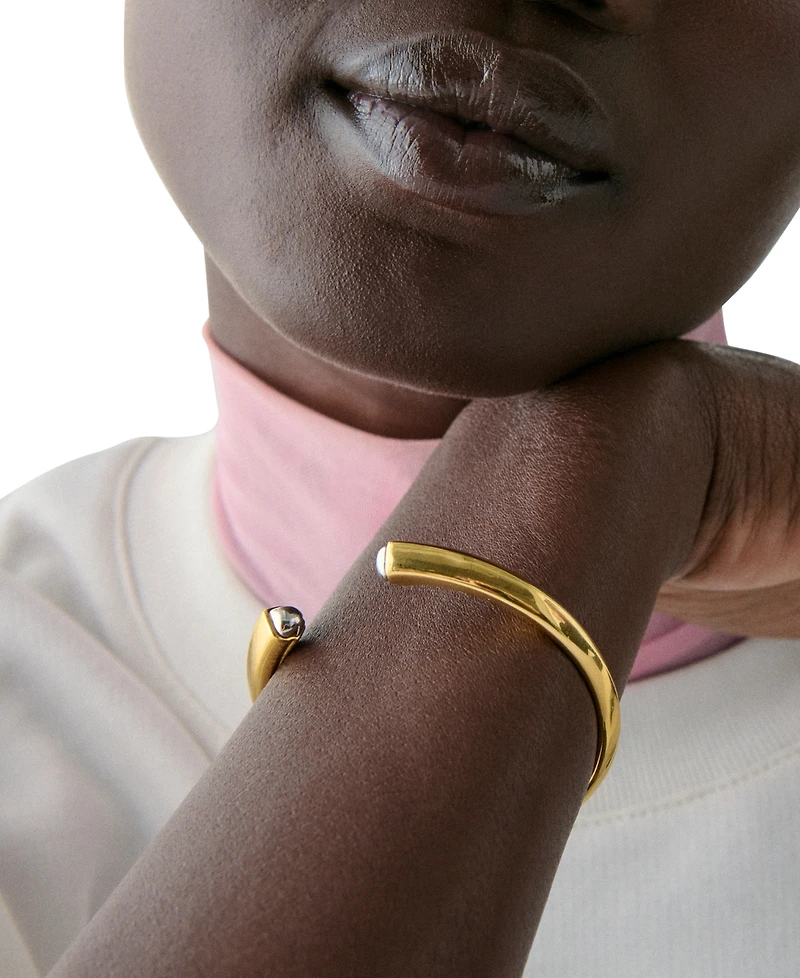 kate Spade new york Two-Tone Sculpted Open Cuff Bracelet