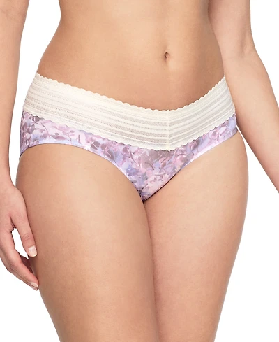 Warners No Pinching, Problems Dig-Free Comfort Waist with Lace Microfiber Hipster 5609J