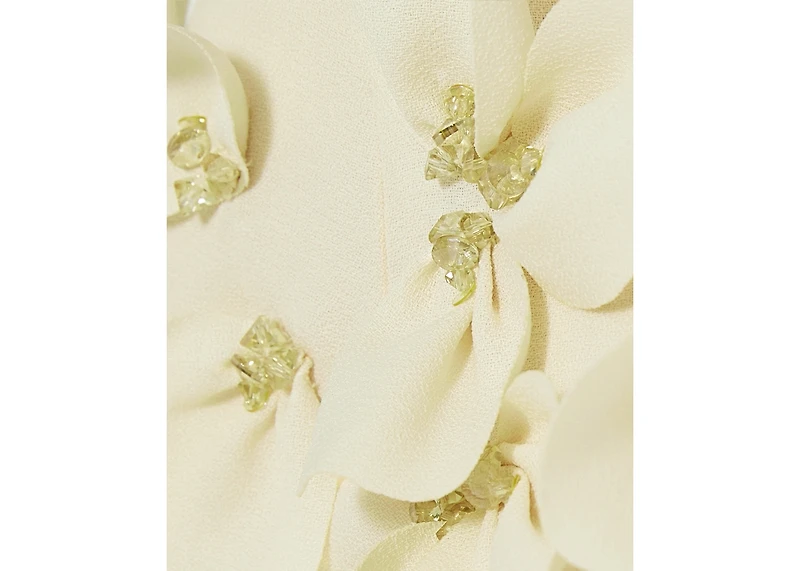 Amri Women's Off-The-Shoulder Floral Embellished Flary Gown