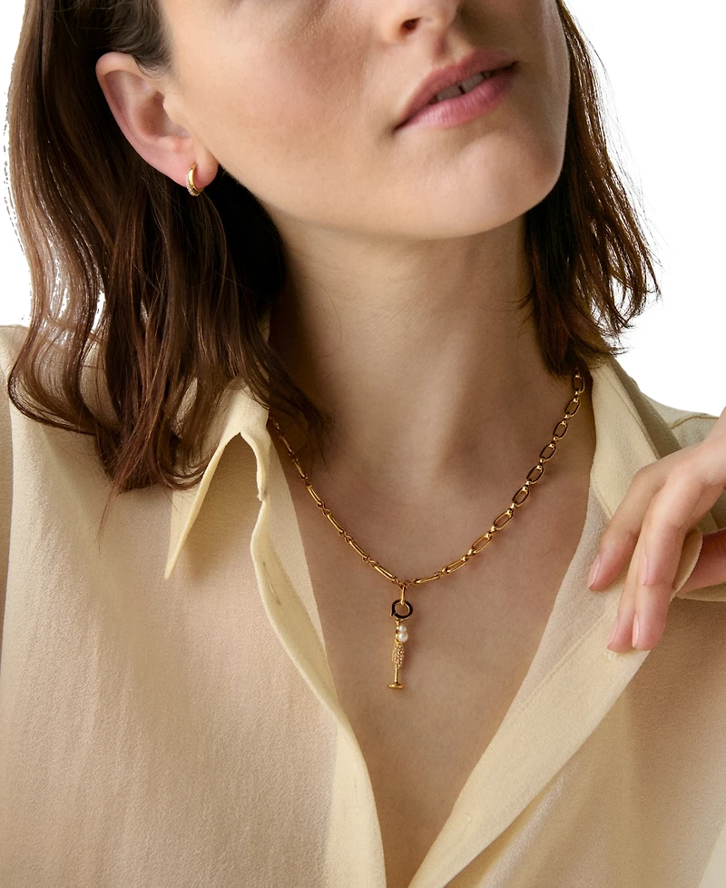 kate spade new york Gold-Tone One In A Million Champagne Charm
