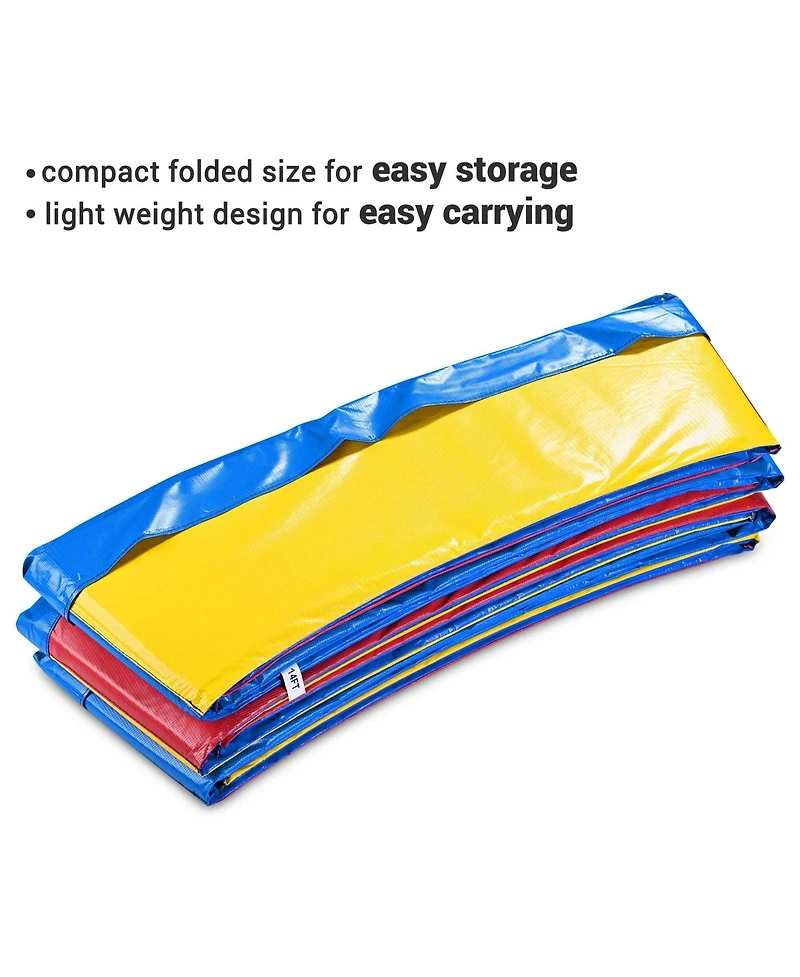 Yescom Trampoline Mat & Pad Replacement Kit with 96V-Ring Fits 14 ft Trampoline Frame