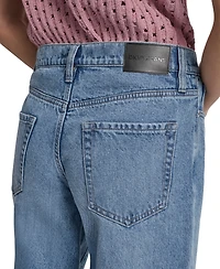 Dkny Jeans Women's Mid-Rise Relaxed Straight-Leg Cotton