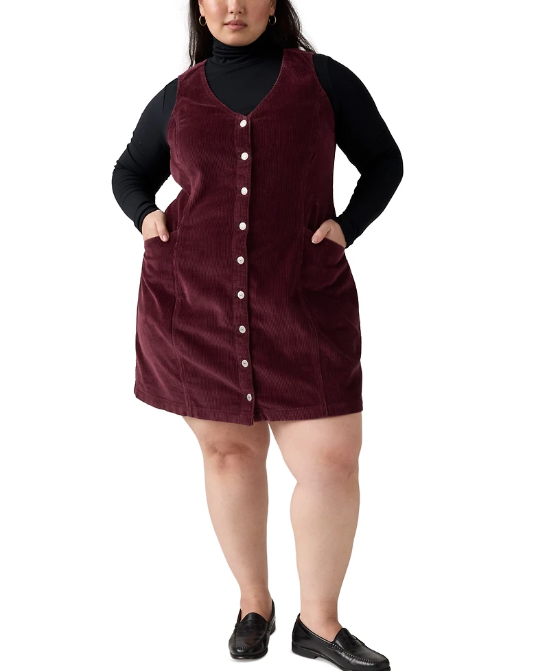 Levi's Plus Vianna Cotton Corduroy Dress