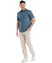 Cubavera Men's Linen-Blend Floral Shirt