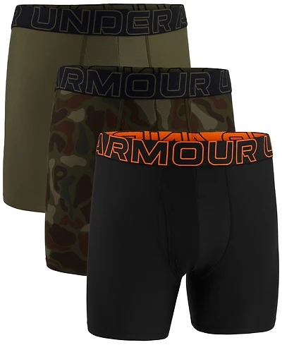 Under Armour Men's 3-Pk. Performance Tech 6" Boxer Briefs