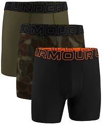 Under Armour Men's 3-Pk. Performance Tech 6" Boxer Briefs