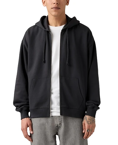 Levi's Men's Relaxed Fit Cropped Full-Zip Hoodie