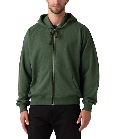 Levi's Men's Relaxed Fit Cropped Full-Zip Hoodie