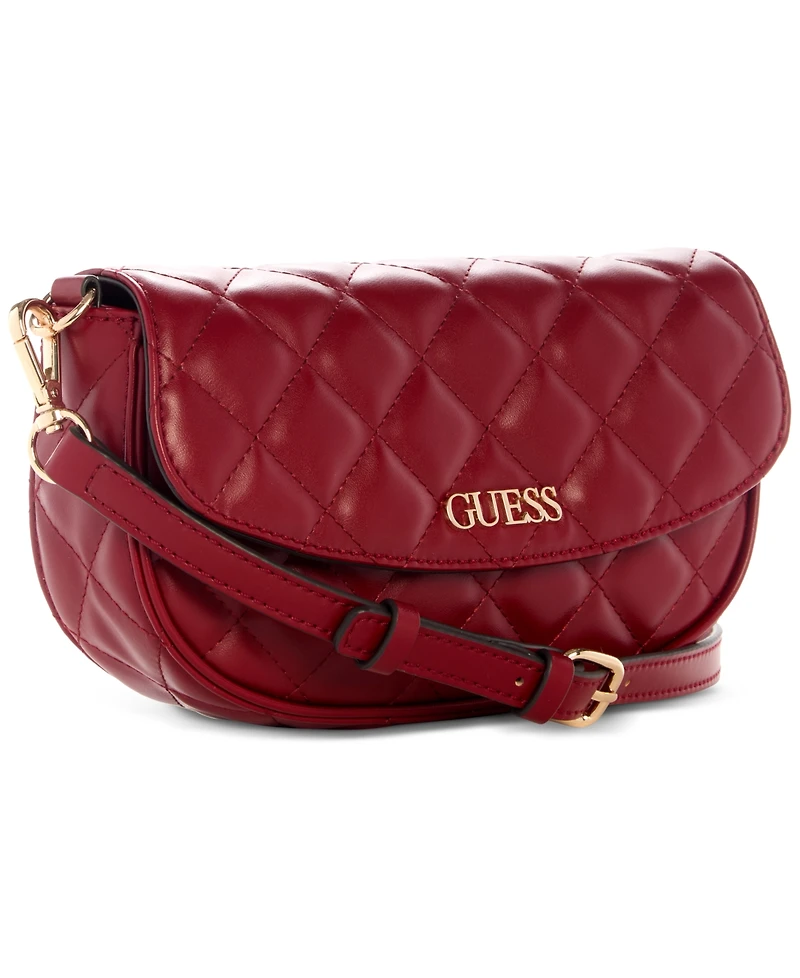 Guess Tinsley Small Quilted Flap Shoulder Bag