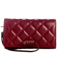 Guess Tinsley Quilted Phone Organizer Wristlet