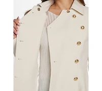 Guess Women's Double-Breasted Skirted Coat