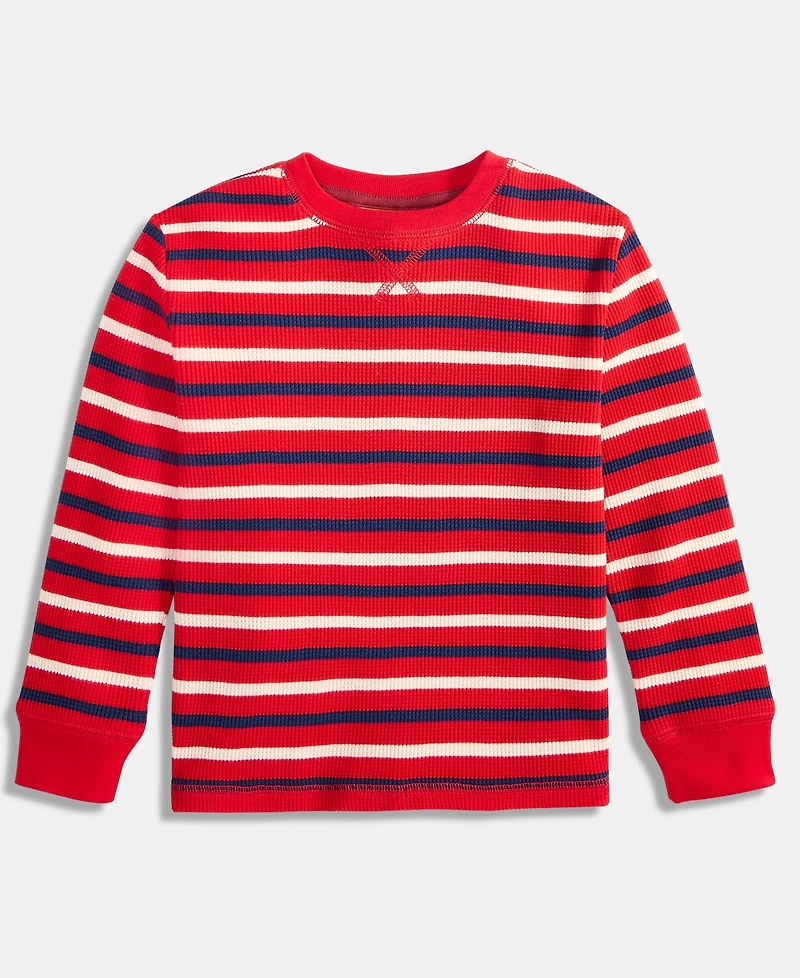 Epic Threads Toddler Boys Striped Crewneck Thermal Sweatshirt