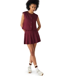 Steve Madden Women's Alessa Sleeveless Crew Neck Top