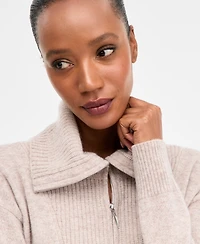 Charter Club 100% Cashmere Women's Quarter-Zip Sweater, Created for Macy's