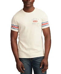 Lucky Brand Men's Athletic Short Sleeve Crewneck Logo Graphic T-Shirt