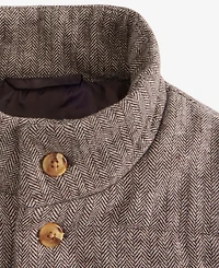 Club Room Men's Tweed Herringbone Button-Front Padded Vest, Macy's Exclusive