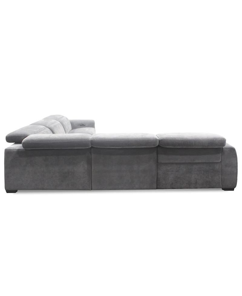 Brownell 5-Pc. L-Shape Sectional with 2 Power Motion Chairs, Exclusively at Macy's
