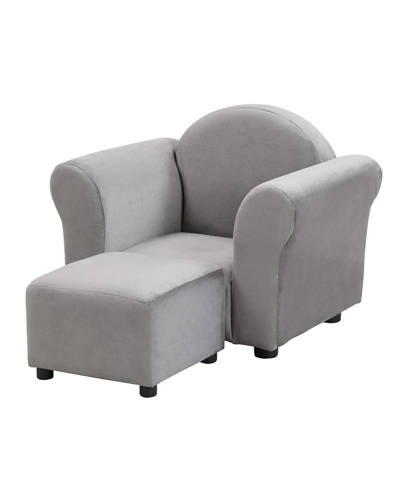 Cesicia Kids Chair, Kids Upholstered Couch with ottoman