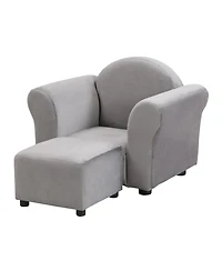 Cesicia Kids Chair, Kids Upholstered Couch with ottoman
