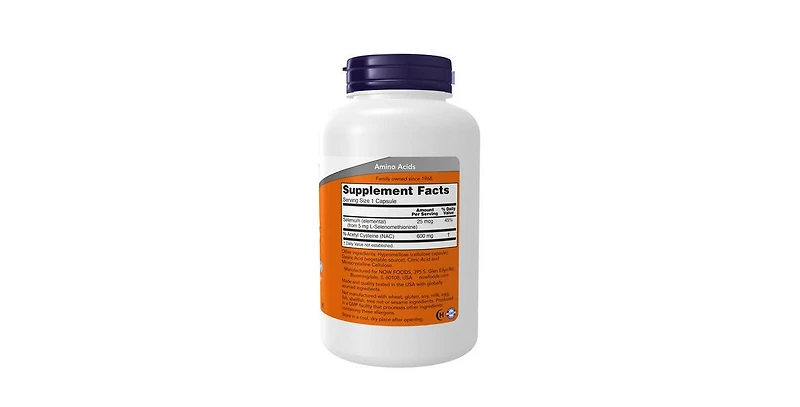 Now Foods Nac-Acetyl Cysteine ,600 mg ,250 Caps