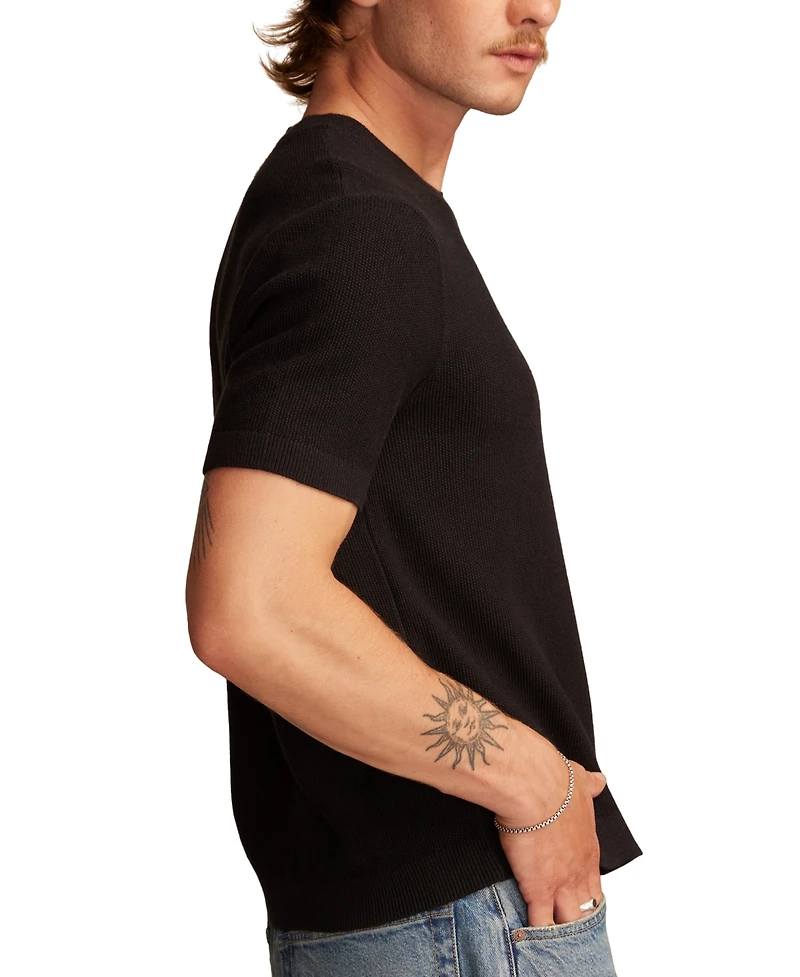 Lucky Brand Men's Short Sleeve Crewneck Sweater