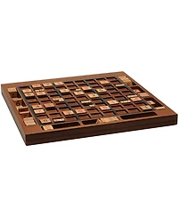 We Games Wooden Sudoku Board with Storage Slots in Walnut Stain