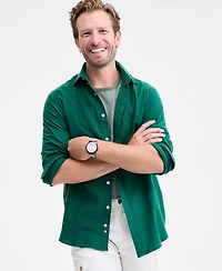Club Room Men's Regular-Fit Plaid Flannel Shirt, Created for Macy's