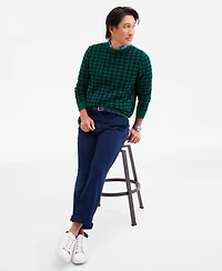 Club Room Men's Houndstooth Crewneck Sweater, Macy's Exclusive