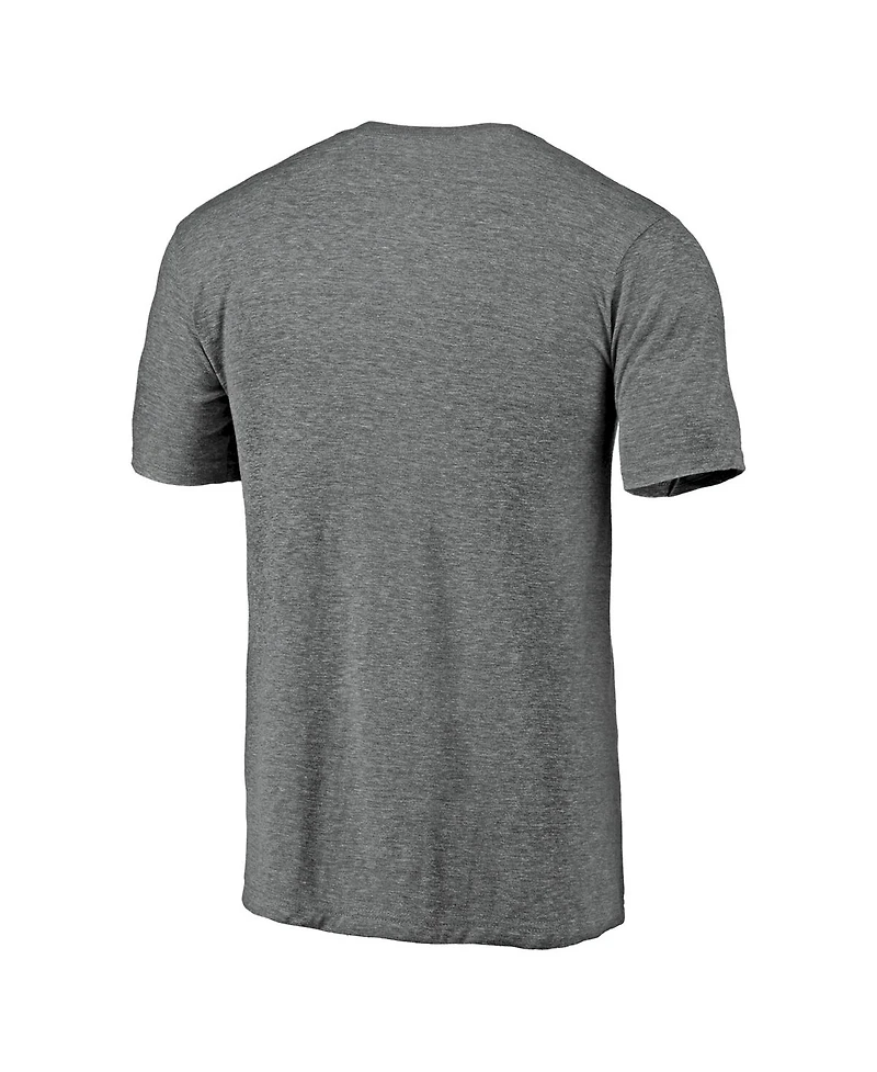 Fanatics Mto Label Men's Heather Gray Clemson Tigers Arched City Tri-Blend T-Shirt