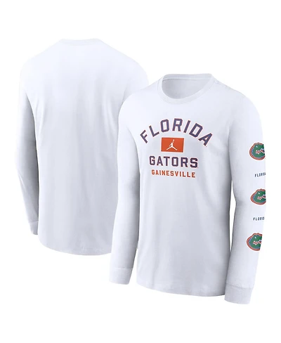 Jordan Men's White Florida Gators Primetime Classic Location Long Sleeve T-Shirt