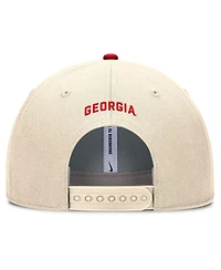 Nike Men's Natural Georgia Bulldogs Rise Primetime Performance Trucker Adjustable Hat