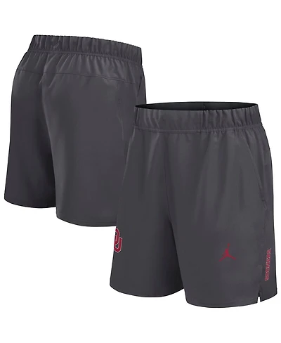 Jordan Men's Gray Oklahoma Sooners Primetime Woven Victory Performance Shorts