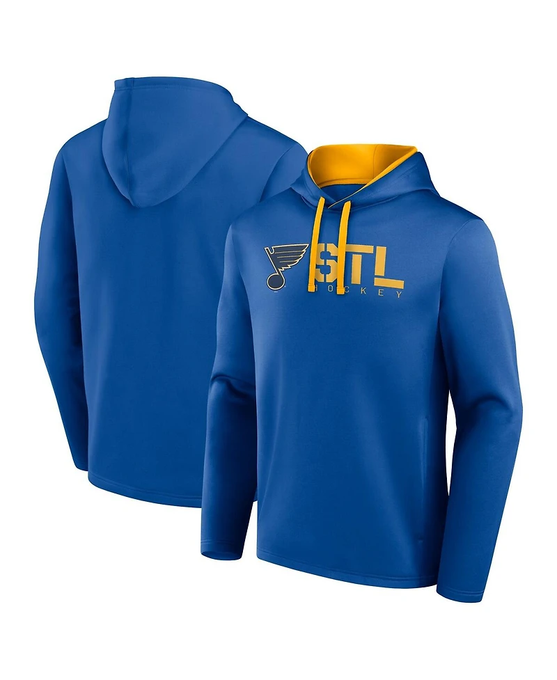 Logo Athletic Men's Blue St. Louis Blues Head Start Pullover Hoodie
