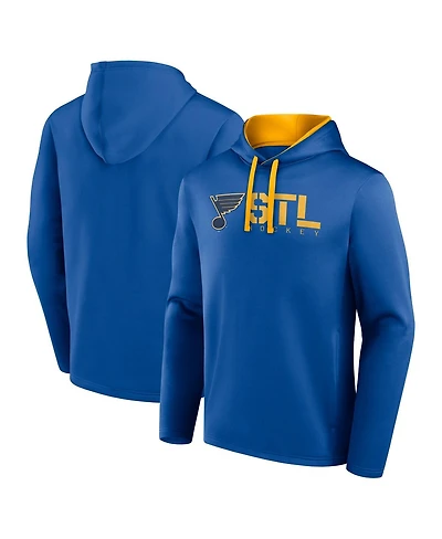 Logo Athletic Men's Blue St. Louis Blues Head Start Pullover Hoodie
