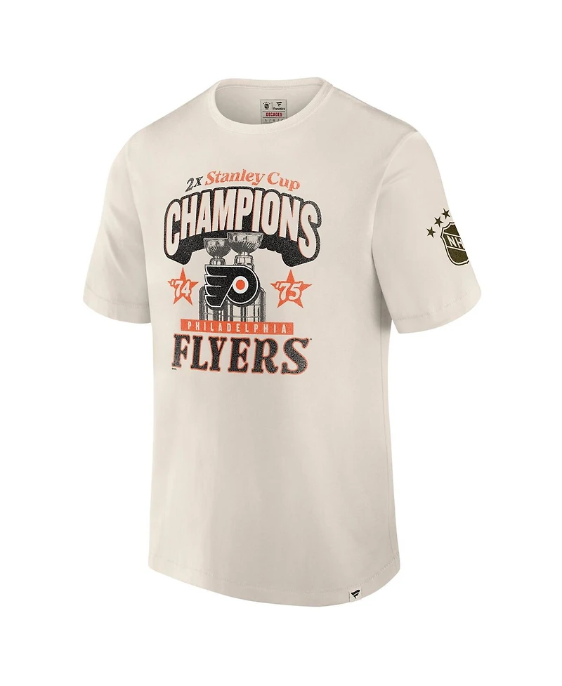 Fanatics Men's White Philadelphia Flyers Decades Collection Timeless T-Shirt