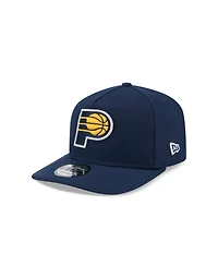 New Era Men's Navy Indiana Pacers Core Logo A-Frame 9FIFTY Snapback Hat