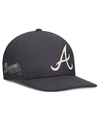 Nike Men's Anthracite Atlanta Braves Statement Pro Snapback Hat