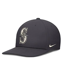 Nike Men's Anthracite Seattle Mariners Statement Pro Snapback Hat