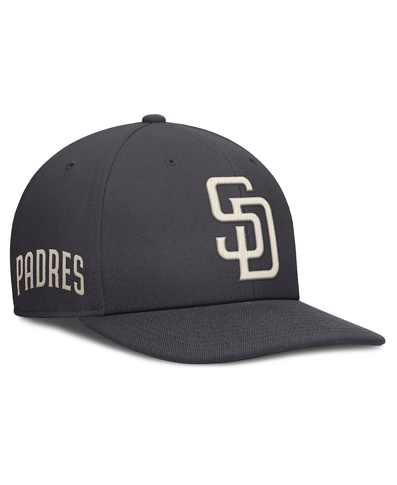 Nike Men's Anthracite San Diego Padres Statement Pro Snapback Hat