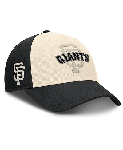 Nike Men's Black/Natural San Francisco Giants Statement Club Performance Adjustable Hat